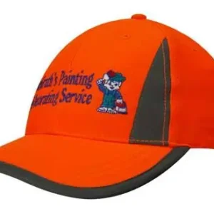 Luminescent Safety Cap with Reflective Inserts and Trim