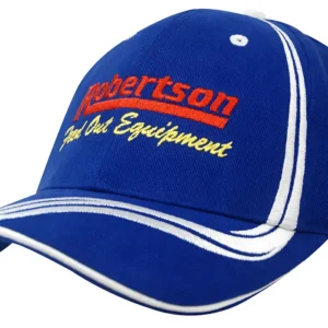 Brushed Heavy Cotton with Waving Stripes on Crown & Peak